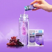 OSHEE Drop in Hydrofizzi ZERO czarna porzeczka-wiśnia-winogrono 10 szt.