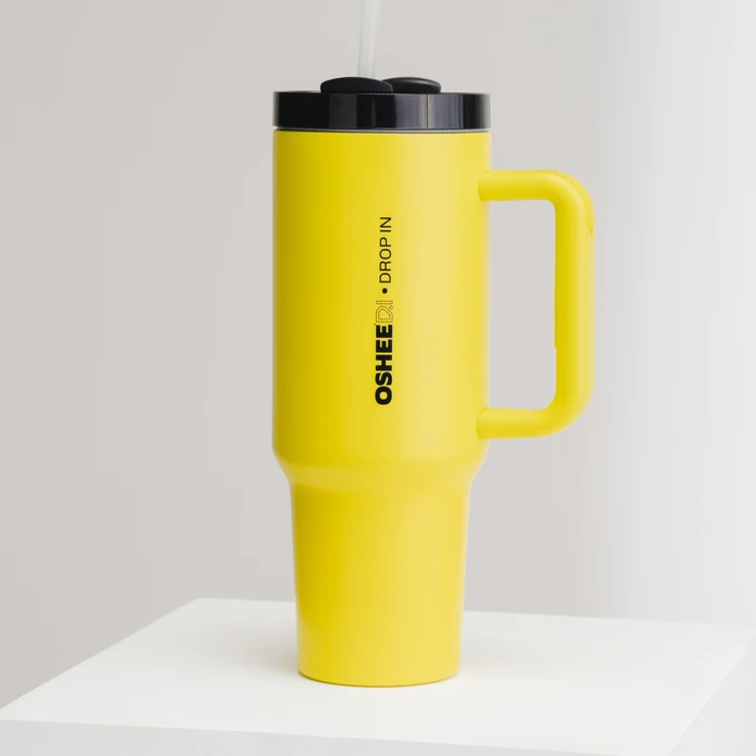 Butelka termiczna OSHEE DROP IN HydraGrip żółta 1200 ml