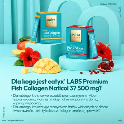 eatyx LABS Collagen rybi Naticol 37 500 mg mango 30 saszetek 75 g
