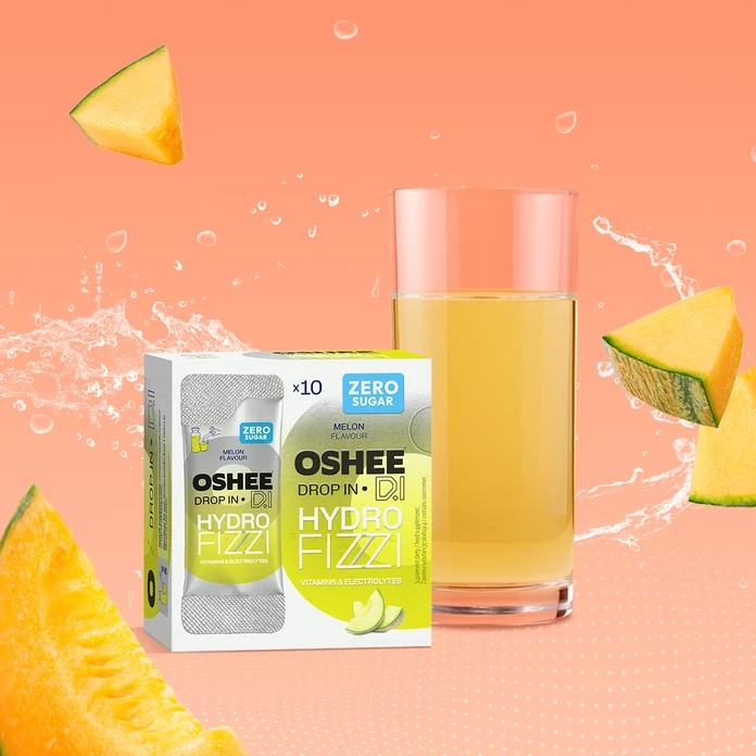 OSHEE Drop in HydroFizzi ZERO melon 10 saszetek