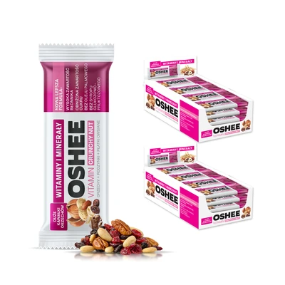 [Zestaw] OSHEE Baton Vitamin Musli bar rodzynki - orzechy 40g