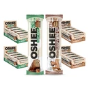 [Zestaw] OSHEE Chrupiący baton proteinowy Crispy bar orzech 37 g + OSHEE &amp; IGA Team Chrupiący baton proteinowy Crispy bar tiramisu 37 g