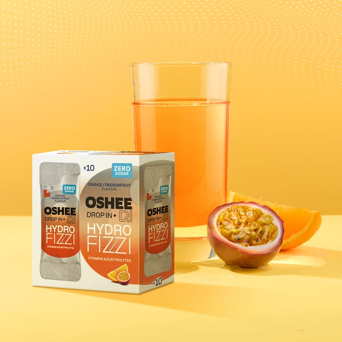 OSHEE Drop in Hydrofizzi ZERO pomarańcza-marakuja10 szt.