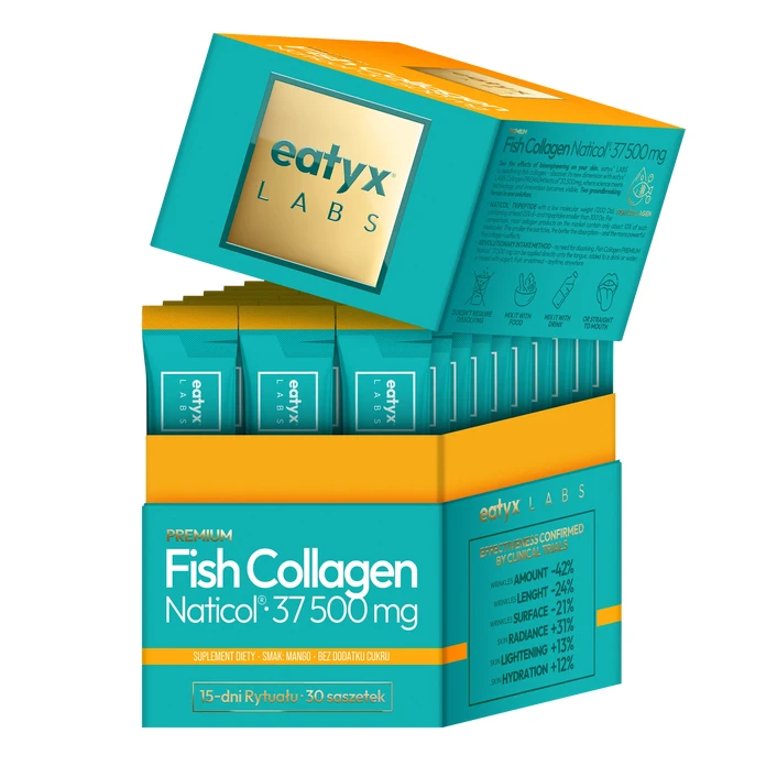 eatyx LABS Collagen rybi Naticol 37 500 mg mango 30 saszetek 75 g