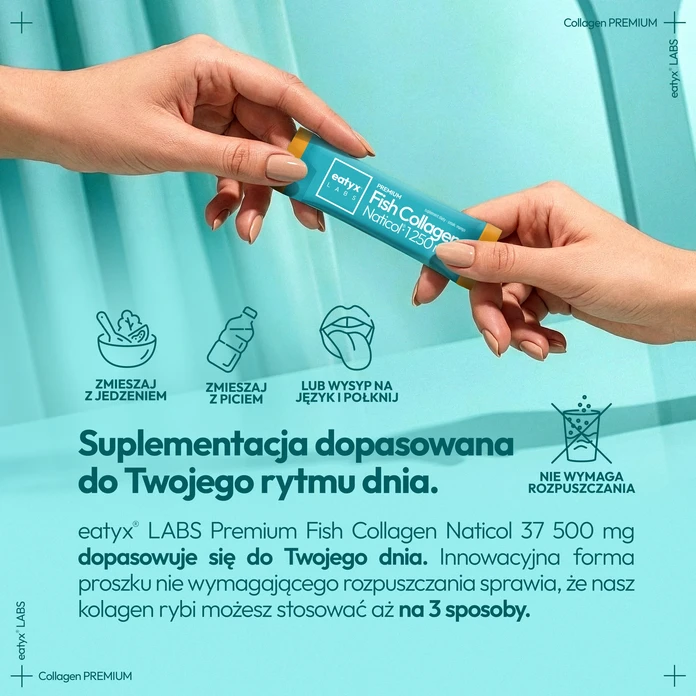 eatyx LABS Collagen rybi Naticol 37 500 mg mango 30 saszetek 75 g