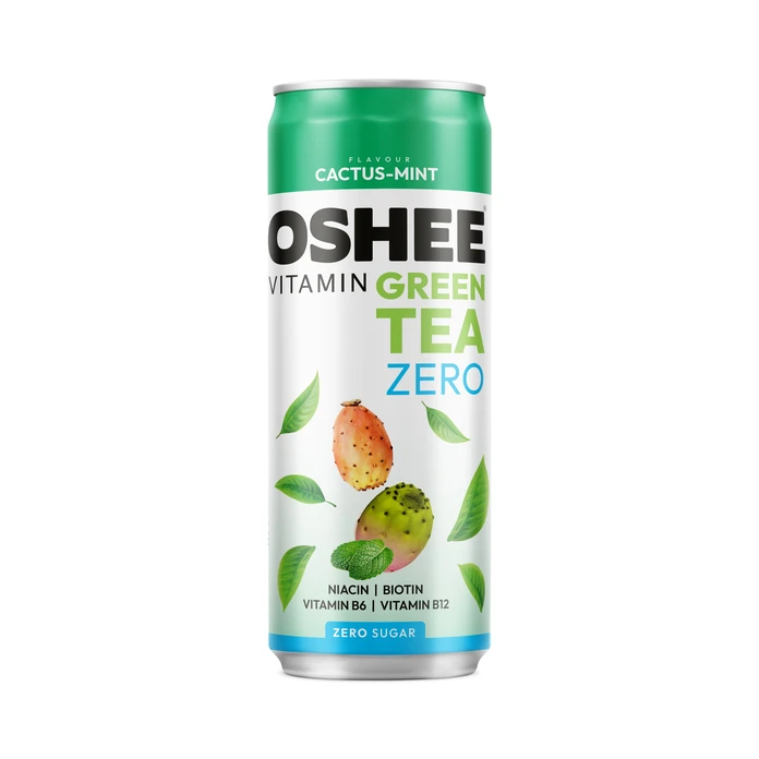 OSHEE Vitamin Green Tea ZERO kaktus - mięta 330 ml