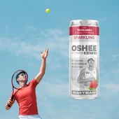 OSHEE Vitamin Water Sparkling truskawka - trawa cytrynowa 330 ml