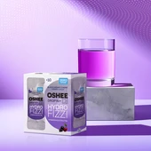 OSHEE Drop in Hydrofizzi ZERO czarna porzeczka-wiśnia-winogrono 10 szt.