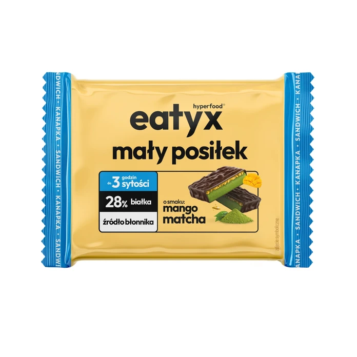 eatyx mały posiłek chrupiąca mango - matcha w formie kanapki 50g