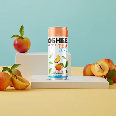OSHEE ZERO Vitamin Tea brzoskwinia 330 ml