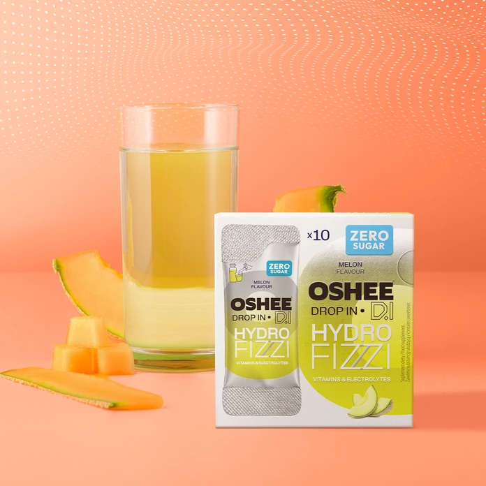 OSHEE Drop in HydroFizzi ZERO melon 10 saszetek