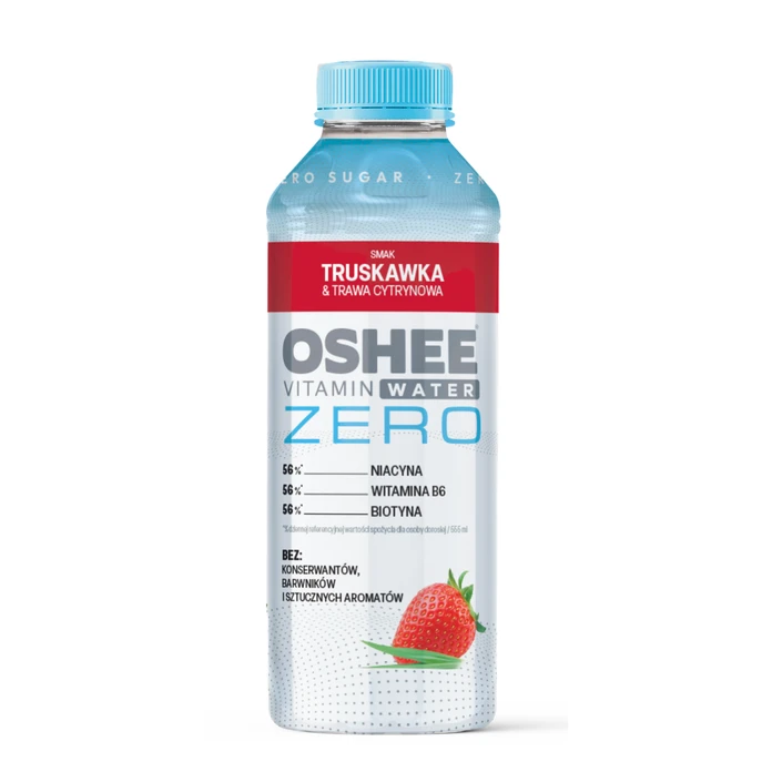 OSHEE Vitamin Water ZERO truskawka - trawa cytrynowa 555 ml